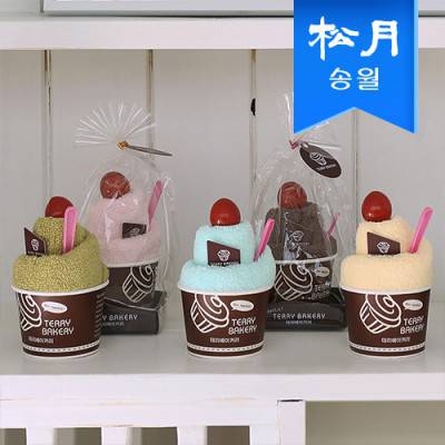 [송월타올]송월 아이스크림케익 베이커리 기념수건