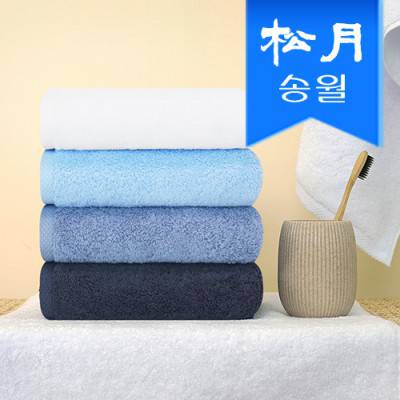 [송월타올] 호텔수건 레이블 블루라인 170g 40수 기념수건 답례품