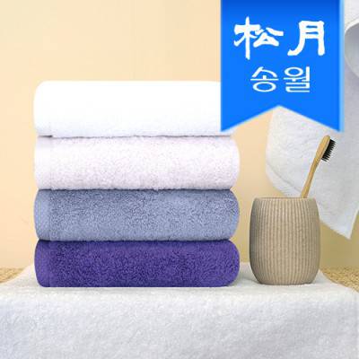 [송월타올] 호텔수건 레이블 퍼플라인 170g 40수 기념수건 답례품