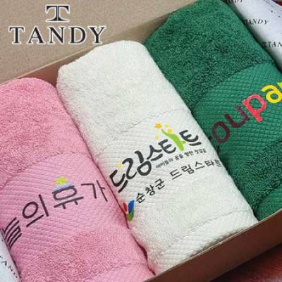 탠디 컬러DTF 비비드 1.9(190g) 컬러레터링 세면타올 1매 (디지탈칼라인쇄)