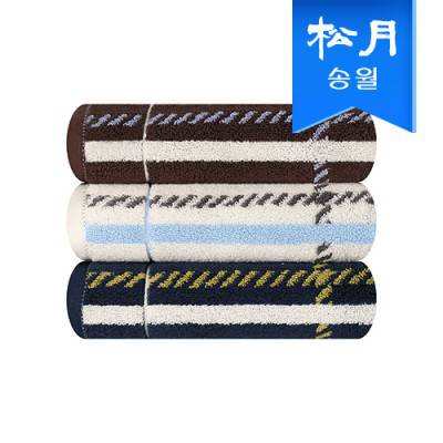 [송월타올] 카운테스마라 체크 200g 세면타올 1매 기념수건 답례품