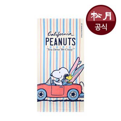 송월 스누피 드라이브76 비치타월
