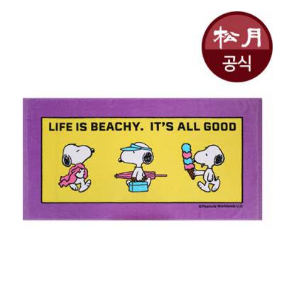 송월 스누피 라이프50 비치타월
