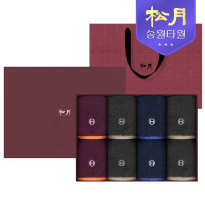 송월 호텔컬렉션 스퀘어50 타올 8P 고급 선물세트