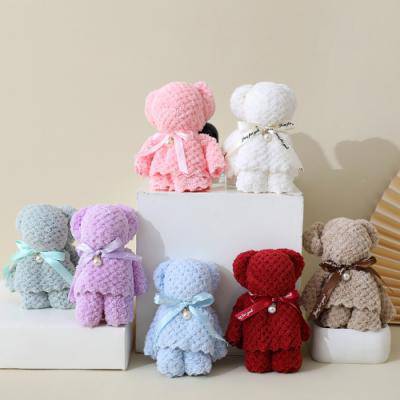 로페리아 진주 벨벳 곰 타올(30*30) 쇼핑백포함(0215838)