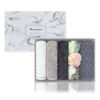 포레스트 선물세트 호텔타올 40수 170g 3장 + 샤워볼3 +면 발매트 1
