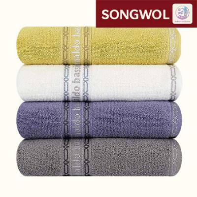 송월타올 아날도바시니 체인40 140g 면 수건 20수 세면 타월