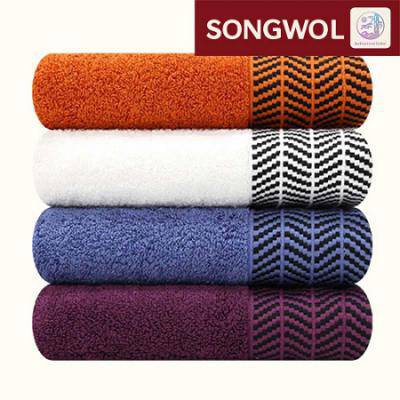 송월타올 호텔컬렉션 어로우40 150g 코마사 수건 30수 세면 타월