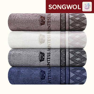 송월타올 카운테스마라 클래스44 210g 뱀부얀 수건 30수 타월