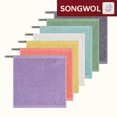 송월타올 30수 컬러 고리 손수건 35g 면 주방타올 30수 핸드타월