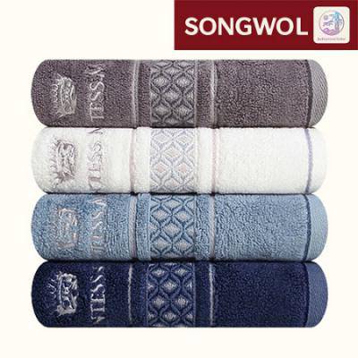 송월타올 카운테스마라 더블다이아40 160g 뱀부얀 면 수건 30수 타월