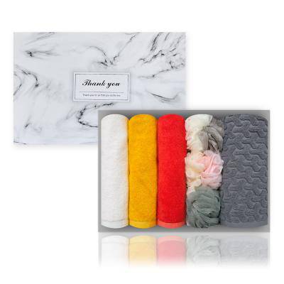 포레스트 선물세트 호텔타올 200g 뱀부얀 3장 + 샤워볼3+면 발매트 1