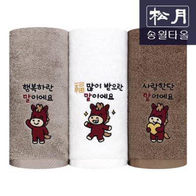송월타월 2026붉은말띠새해타올1매