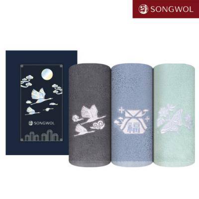 2026 송월 달보드레 전통자개 타올 130g (자수)