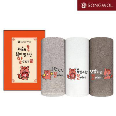 2026 송월 신년 붉은 말이야 자수 타올 150g