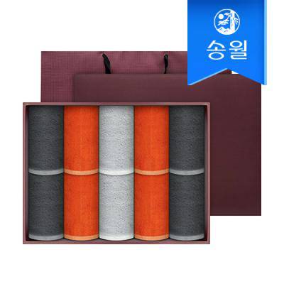 [송월타월] 레논 밴딩타올 10매 세면타올 선물세트(쇼핑백)
