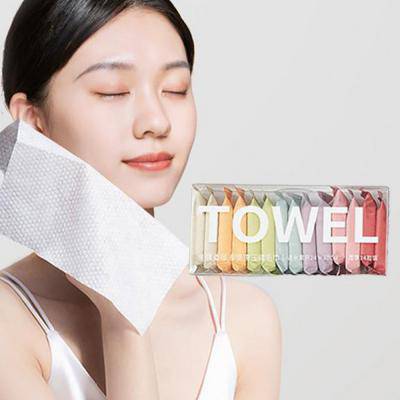 일회용 여행 운동 등산 캠핑 압축 수건 타올 세트 14ea 번들