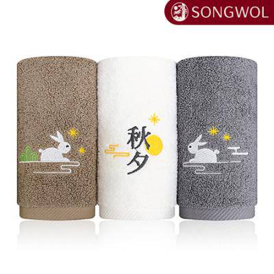 송월 추석타올 래빗문 150g 1p