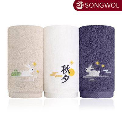 송월 추석타올 래빗문 160g 1p